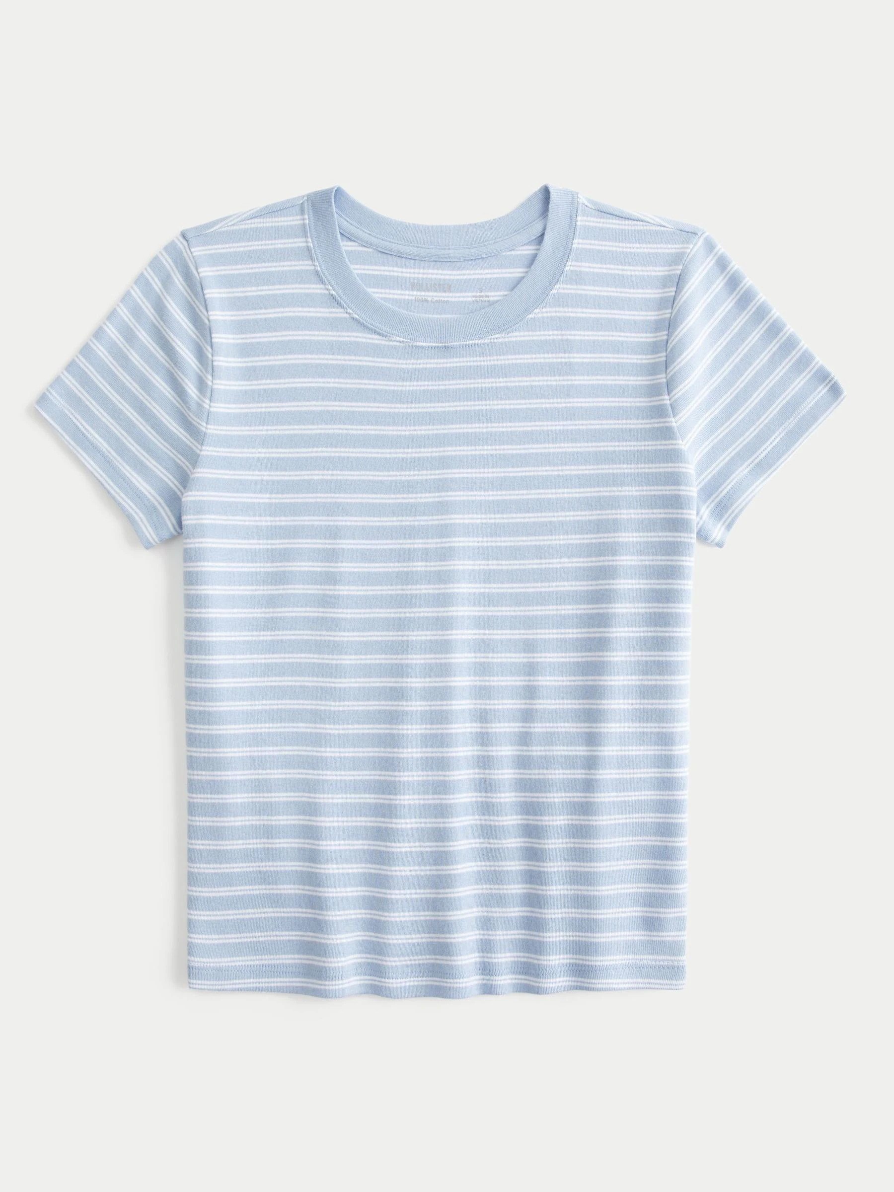 Hollister Hollister Blue Crew Neck T-Shirt | Next US
