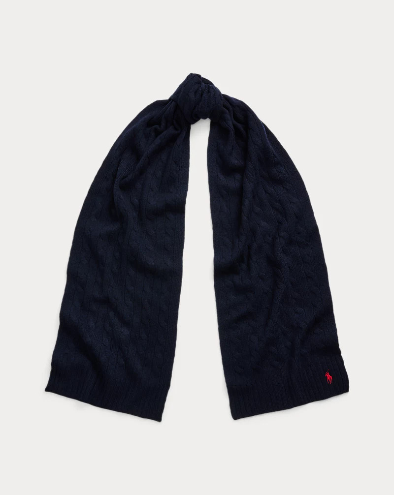 Woll-Kaschmir-Schal mit Zopfmuster | Ralph Lauren (DE & AT)