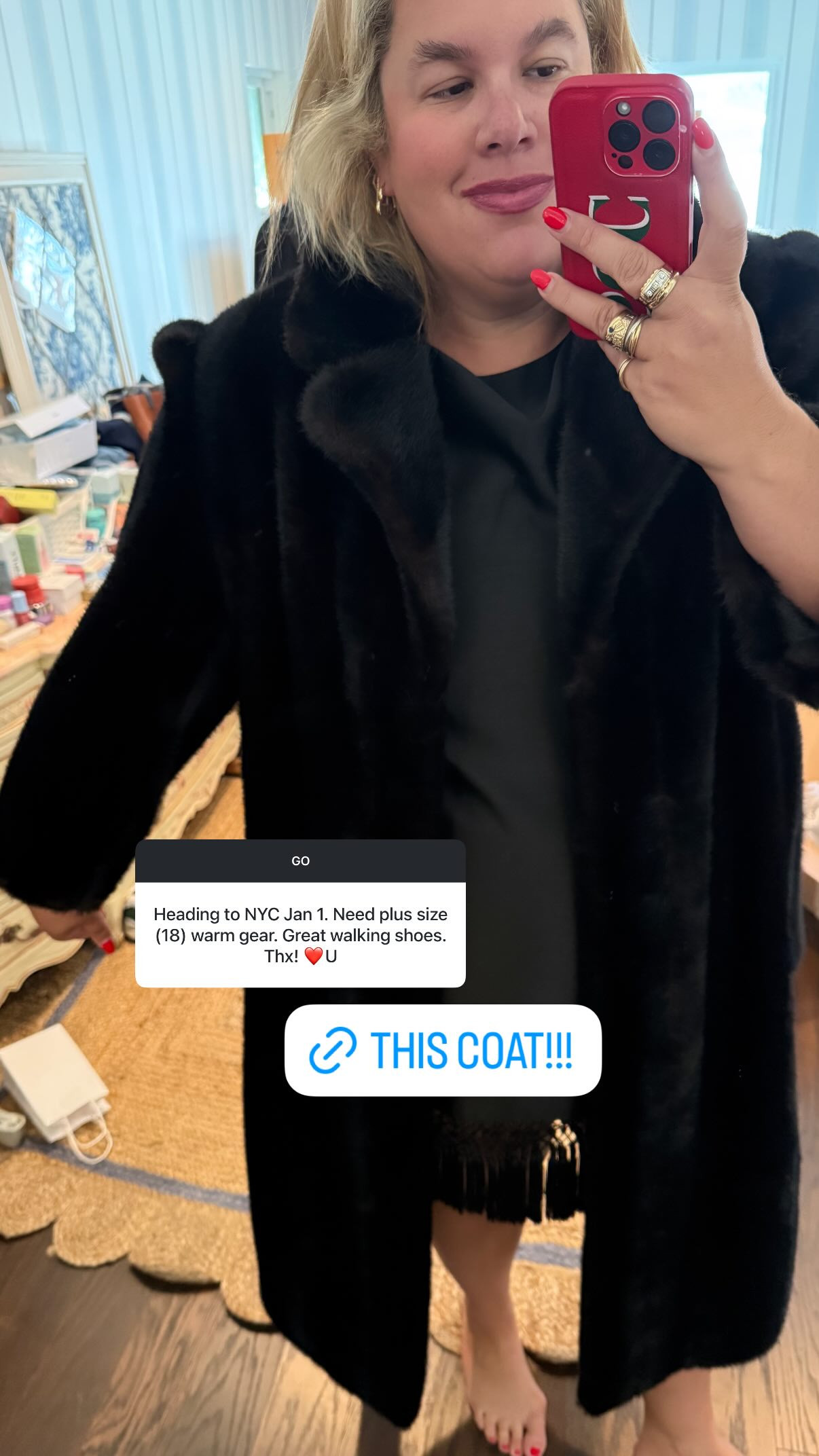 The best coat for staying warm in NYC!