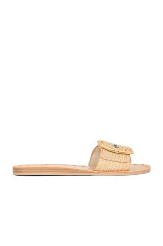 Dolce Vita Dasa Slide in Warm Natural Raffia from Revolve.com | Revolve Clothing (Global)