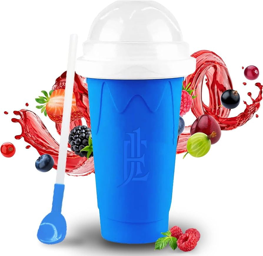 EJ1 Slushie Maker Cup TIK TOK Frozen Magic Double Layer Silicone Squeeze Cup - Quick Cool Stuff S... | Amazon (US)