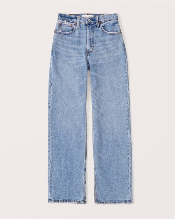 High Rise 90s Relaxed Jeans | Abercrombie & Fitch (US)