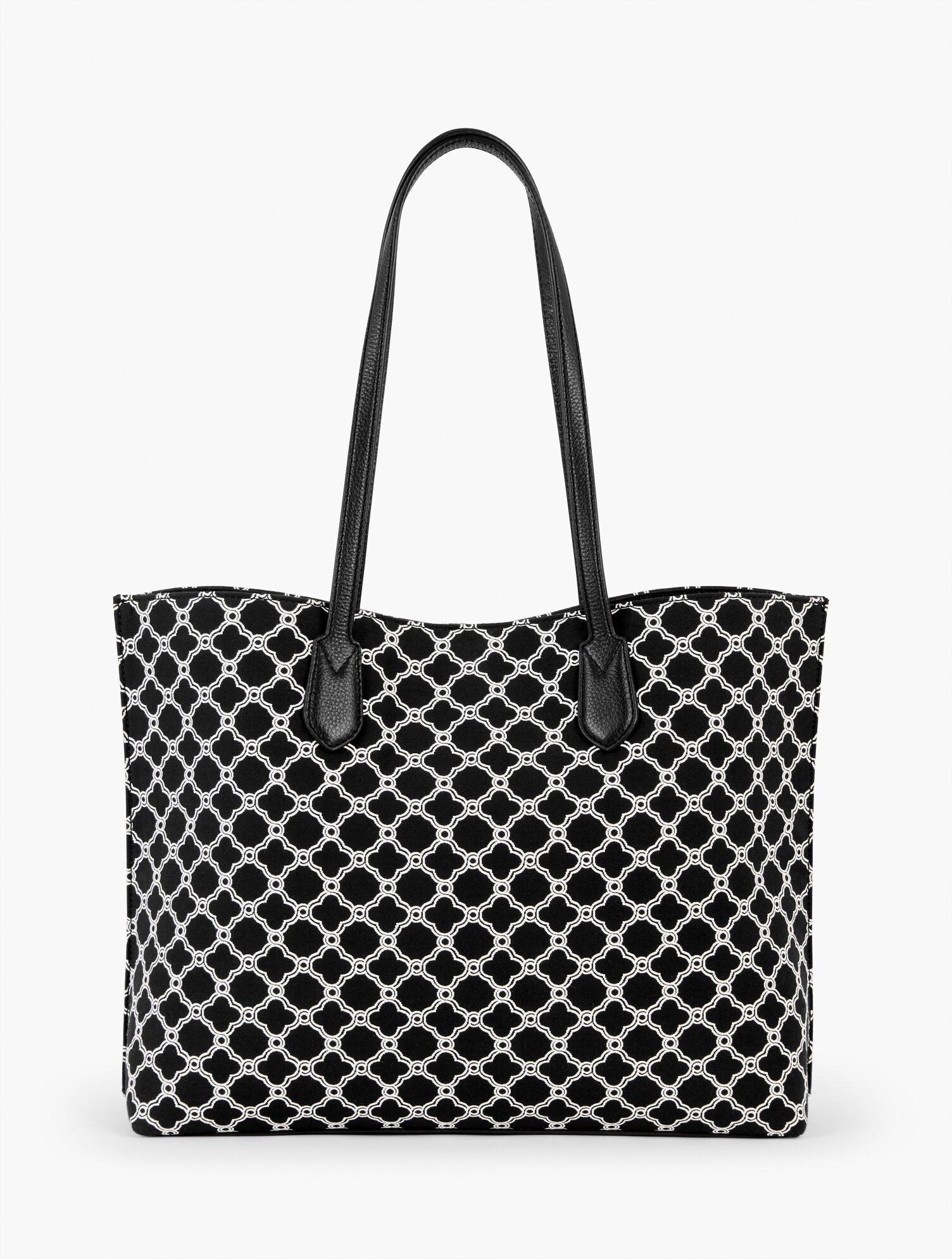 Lattice Jacquard Tote | Talbots