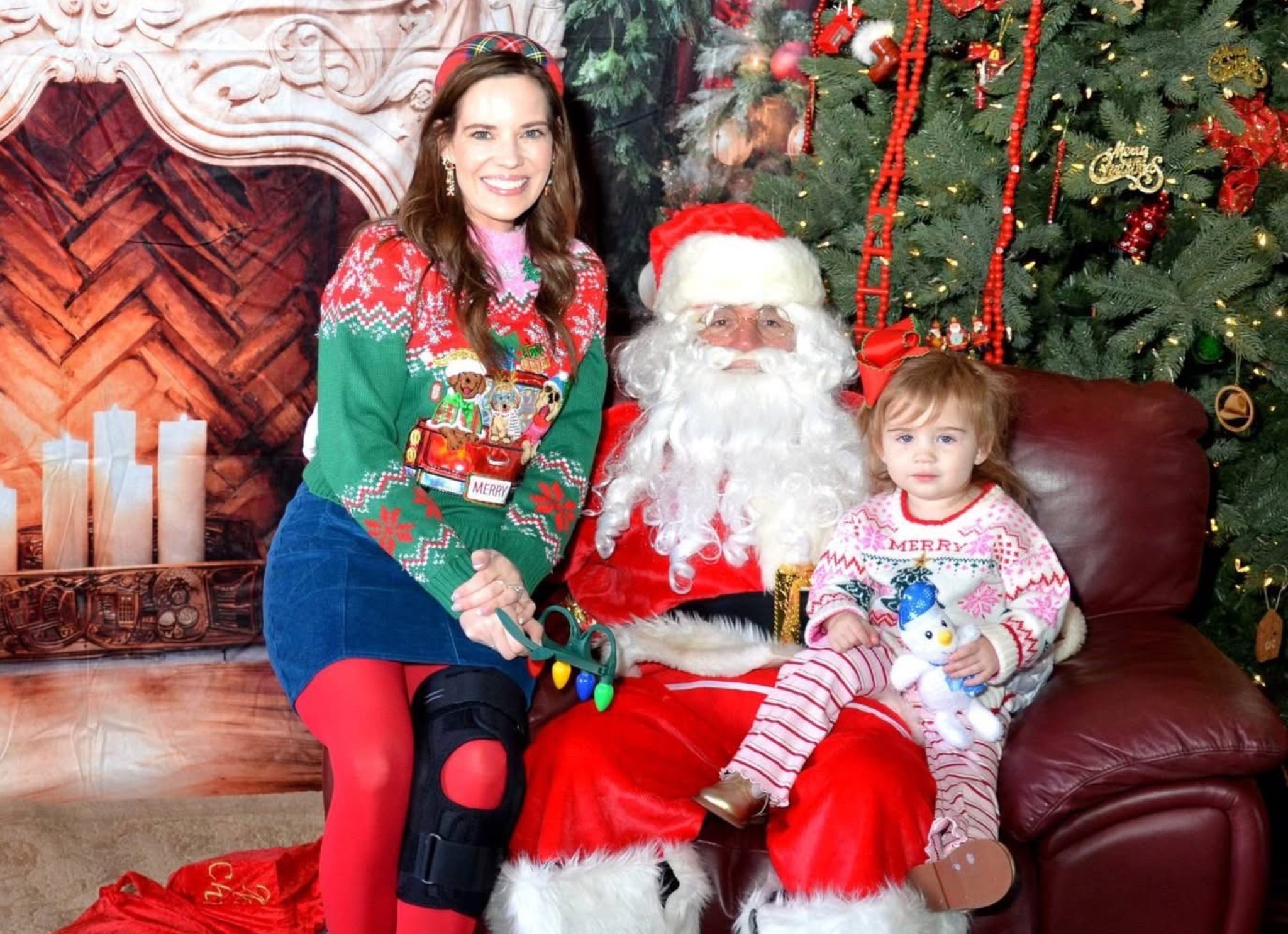 Christmas with Santa 🎅🏼❤️🎄 | Festive Mommy & Me Holiday Look

Nothing sweeter than a classic Christmas moment with Santa 🎄 I leaned into all the festive details for this look—cozy holiday knits, cheerful reds, and fun accessories that feel playful but still polished. The red tartan plaid flats add the perfect touch of Christmas charm, while the padded tartan headband pulls everything together for an easy festive finish. Santa’s Favorite gingerbread earrings are such a fun statement and always a hit for holiday photos and parties ✨

For little ones, this cozy toddler holiday sweater paired with ribbed flare leggings is soft, comfortable, and perfect for Christmas outings, photos with Santa, or holiday mornings at home. The oversized holiday bow adds the cutest finishing touch 🎀 I also linked warm semi-opaque tights that are great for winter outfits and holiday dresses.

Everything is linked so you can recreate this cheerful Christmas look for photos, events, or festive family memories 🎄✨

christmas outfit idea, mommy and me christmas outfits, holiday family photos, outfit with santa, christmas photo outfit, red plaid flats, tartan accessories, festive headband, holiday statement earrings, toddler christmas outfit, christmas sweater toddler, ribbed flare leggings toddler, holiday hair bow, winter tights outfit, festive holiday style

#LTKKids #LTKBaby #LTKHoliday