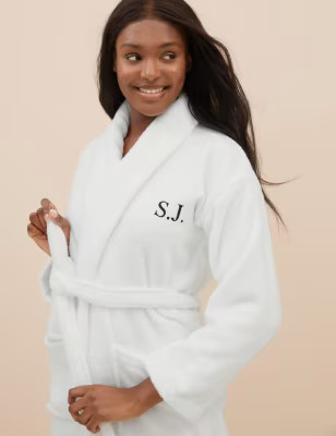 Personalised Pure Cotton Women's Dressing Gown | M&S Collection | M&S | Marks & Spencer (UK)