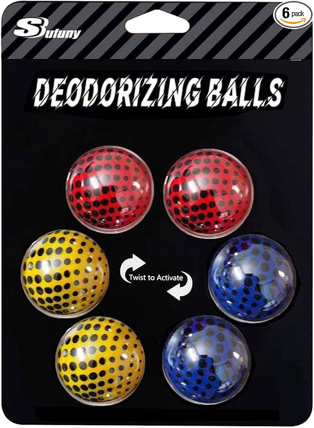 Sufuny Shoe Deodorizer Balls Sneaker Deodorizers Balls Odor Eliminating for Shoes 6 Packs | Amazon (US)