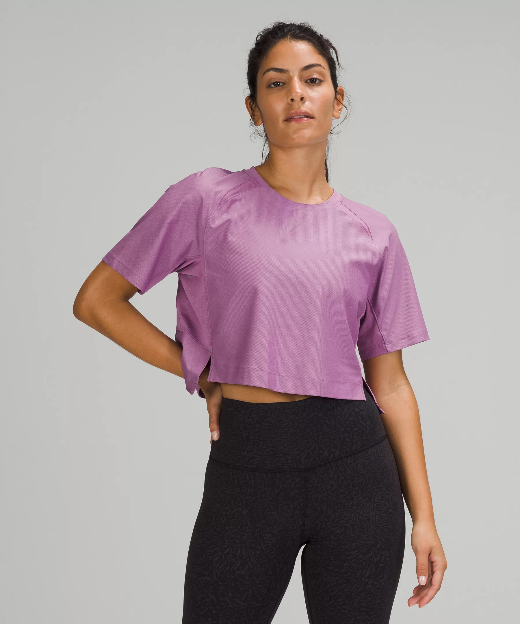Mesh Back Cropped Train T-Shirt | Lululemon (US)