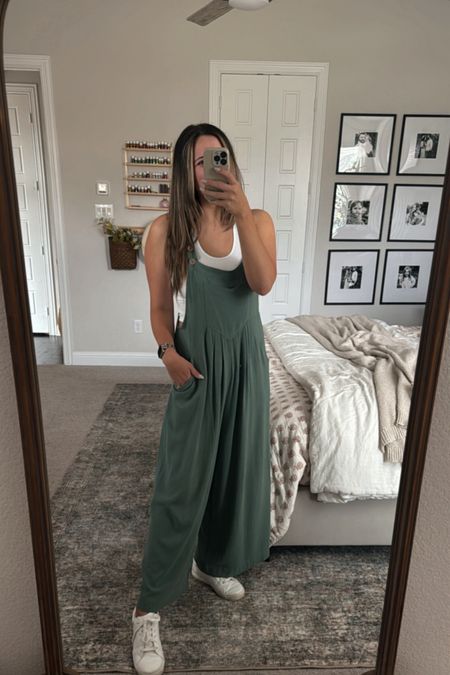 I’m wearing a large for length 

Amazon flowy jumpsuit, spring fashion, Amazon cropped tank tops, casual outfit, mom outit 

#LTKSeasonal #LTKstyletip #LTKfindsunder50