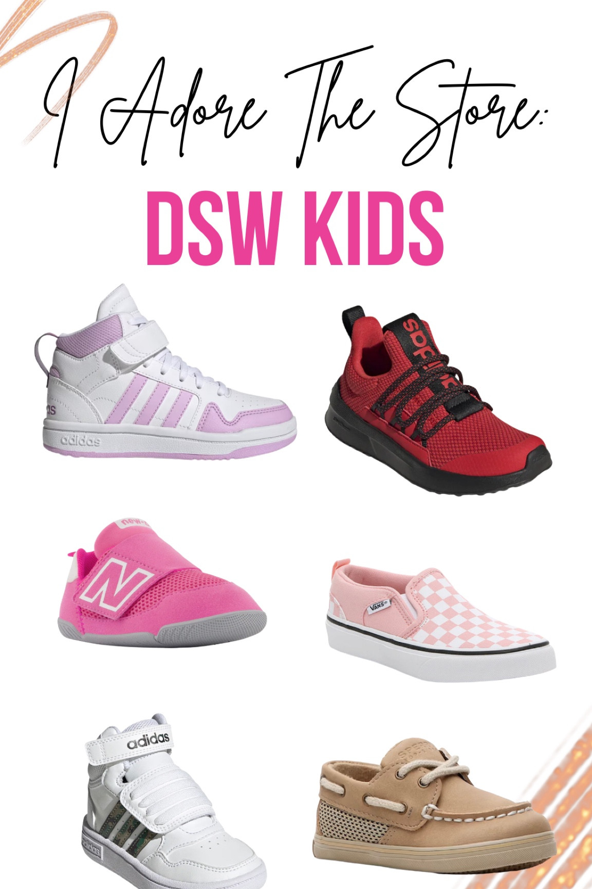 DSW KIDS IATS

Adidas Postmove Mid Slip-On Sneaker
Adidas Lite Racer Adapt 5.0 Running Sneaker 
Adidas Hoops Mid 3.0 Sneaker 
Vans Asher Checkboard Slip-On Sneaker
Sperry Intrepid Boat Shoe
New Balance New B First Walker Shoe

#LTKshoecrush #LTKkids #LTKbaby
