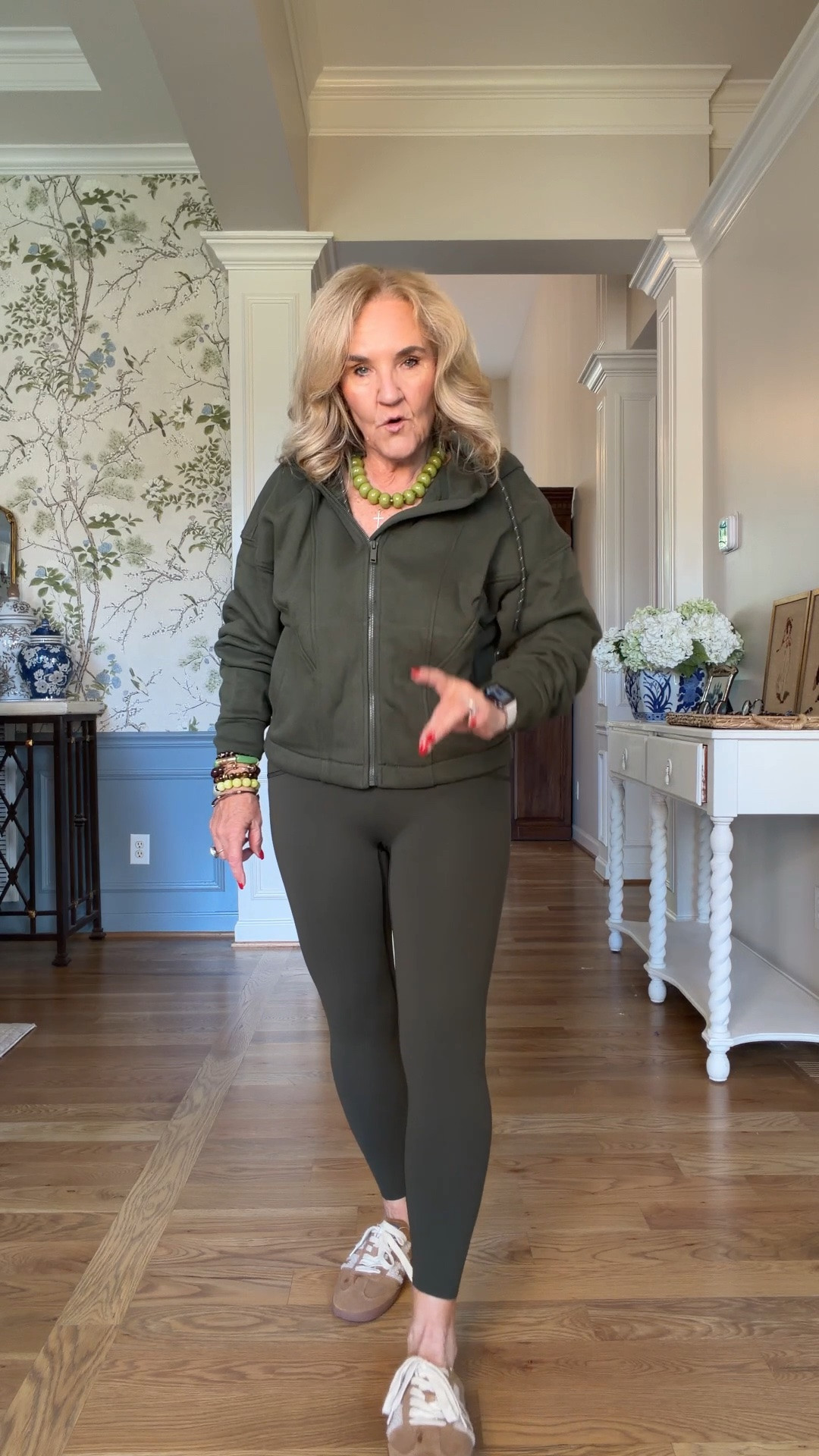 Use code LTK20 for 20% off your full priced spanx order 
I wear a med in tops and dresses med petite in bottoms. I do size up in the wide leg air essentials sometimes.

#LTKOver40 #LTKTravel #LTKWorkwear
