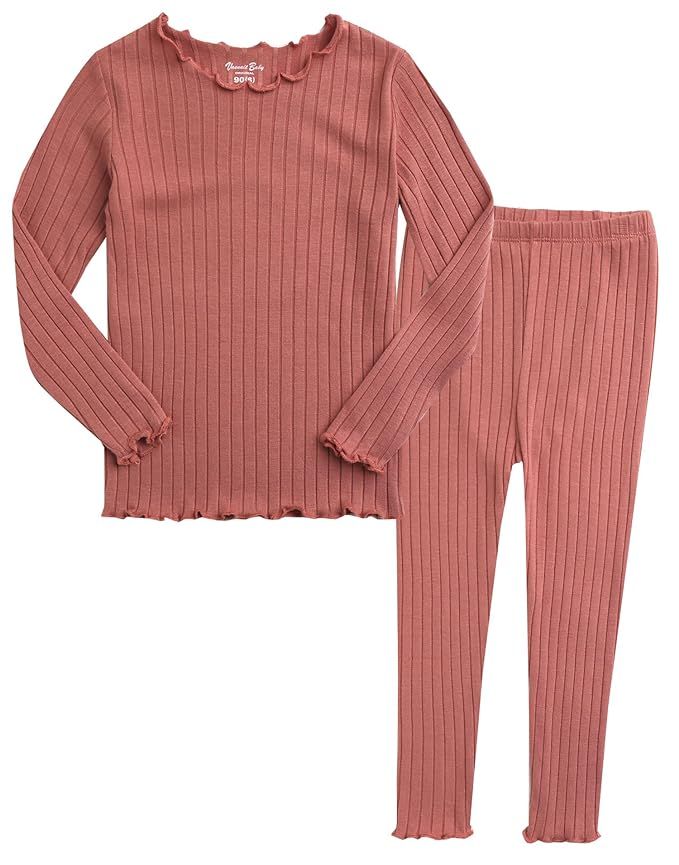 Vaenait baby 12M-7T Kids Unisex Girls & Boys Soft Comfy Modal Tencel Shirring Sleepwear Pajamas 2... | Amazon (US)