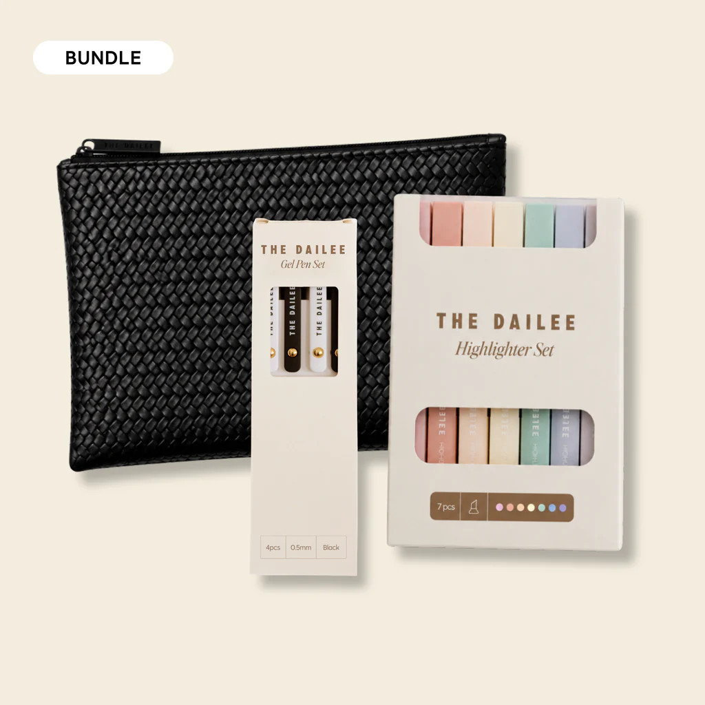 The Pencil Bag Set - Gel Pens Bundle | The Dailee
