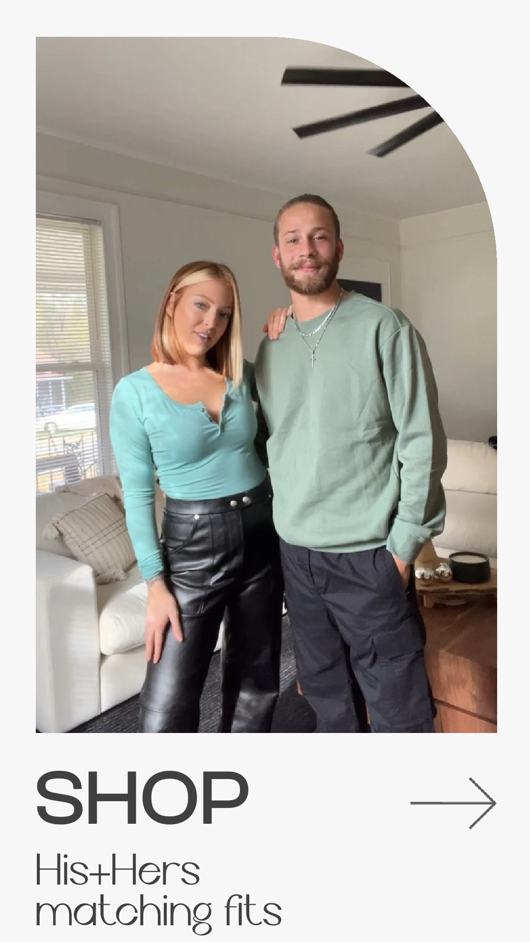His + Hers matching outfits ✨🍀
#outfits #matchingsets #hollister #fitsforhim #green 

#LTKstyletip #LTKmens #LTKfit