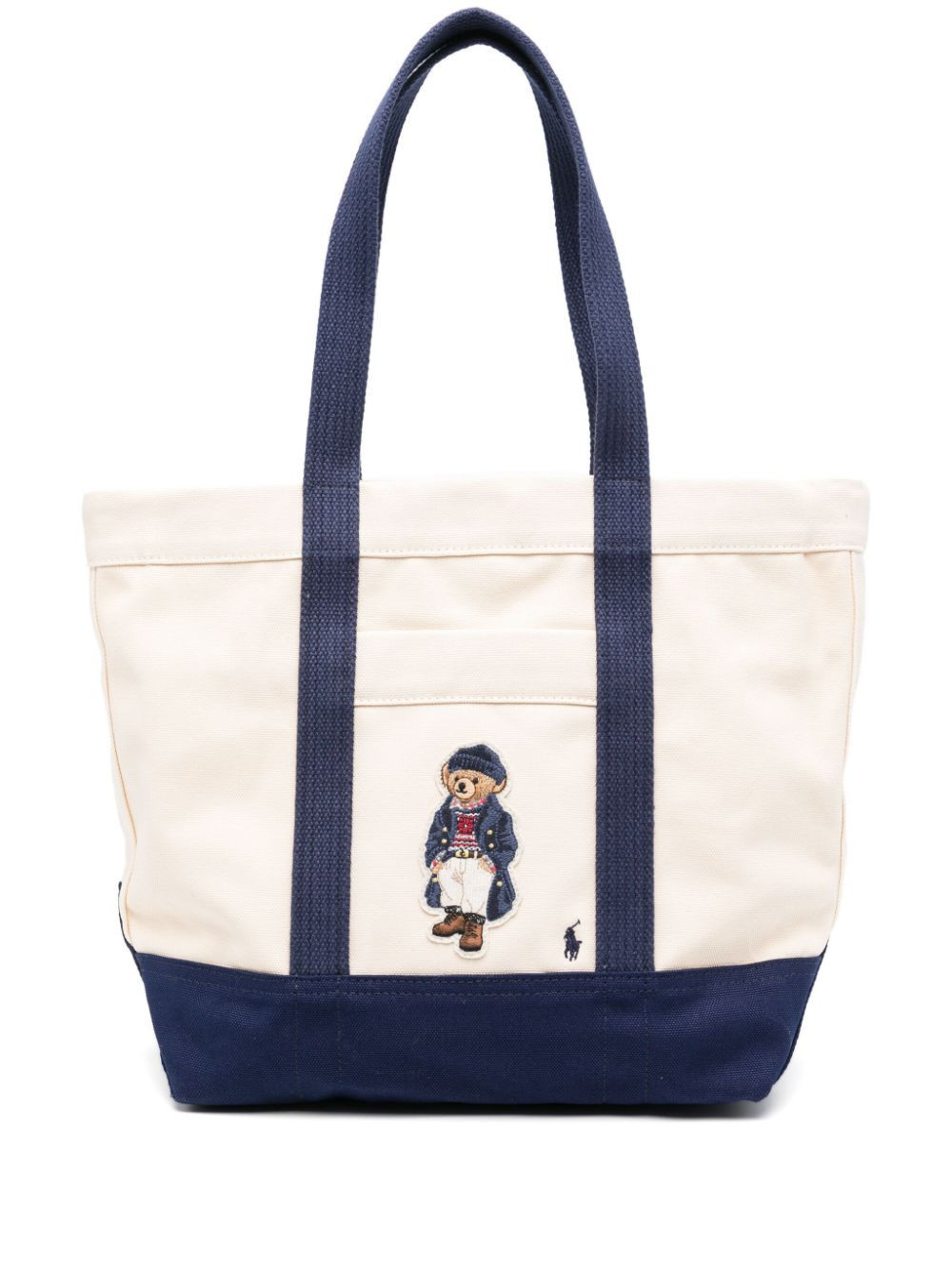 Polo Ralph Lauren Polo Bear-motif tote bag - Neutrals | Farfetch Global