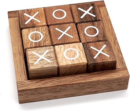 Tic Tac Toe for Kids and Adults Coffee Table Living Room Decor and Desk Decor Family Games Night ... | Amazon (US)