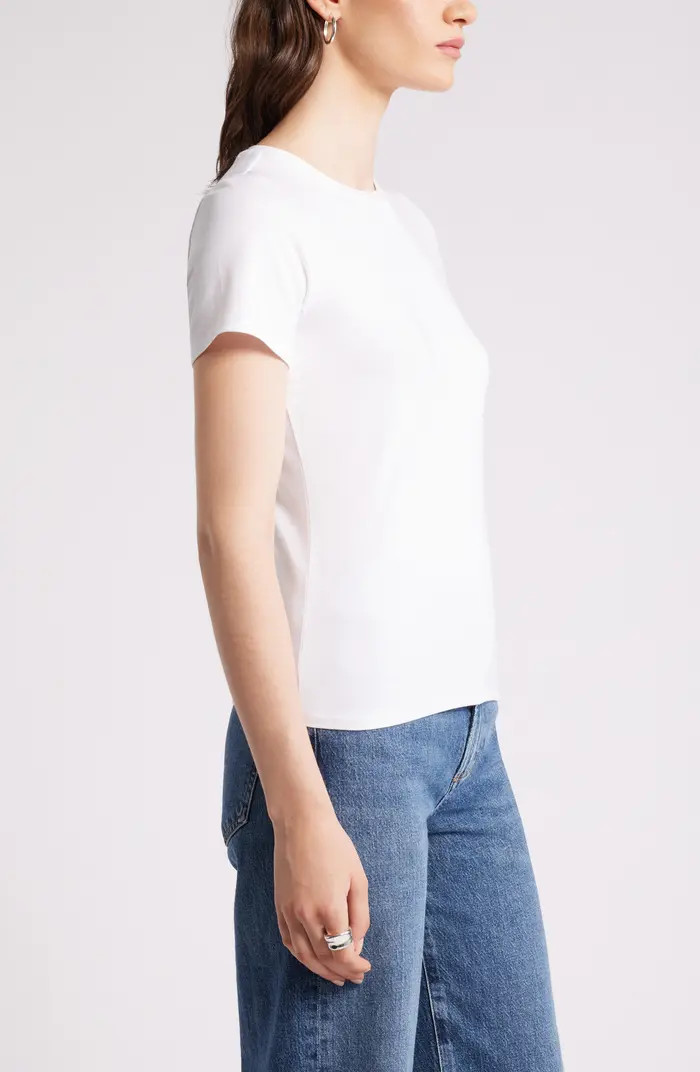 Pima Cotton Blend Crewneck T-Shirt | Nordstrom