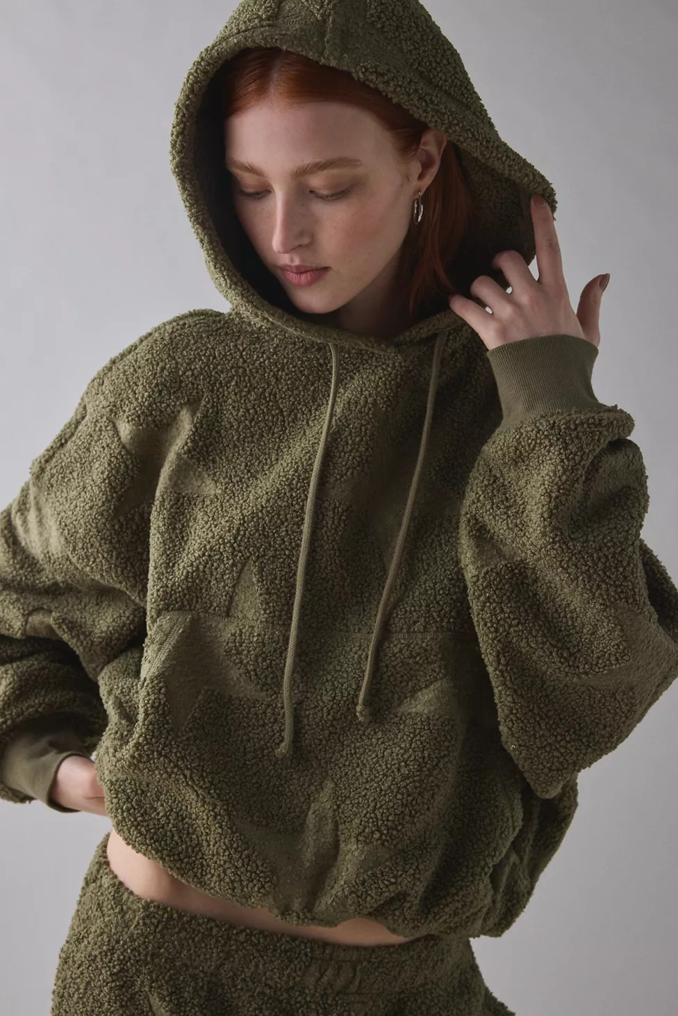 Out From Under Try Me Piled Fleece Printed Bubble Hoodie Sweatshirt | Urban Outfitters (US and RoW)