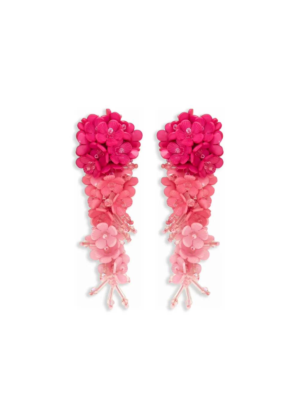 Oscar De La Renta flower-detailing Earrings  | Pink | FARFETCH | Farfetch Global