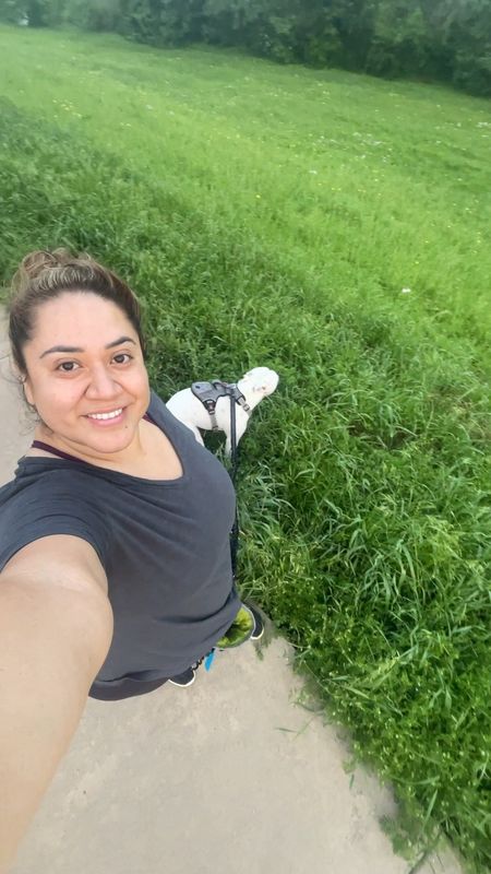 Perfect hot girl walk fit with my best friend. Wonderful harness to hike and jog with. 

#LTKfitness #LTKmidsize #LTKshoecrush
