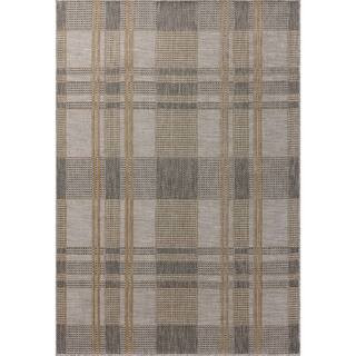 Loloi Birch Bone / Gold 2 ft. 3 in. x 3 ft. 9 in. Indoor/Outdoor Accent Rug BIRCBIR-05BOGO2339 - ... | The Home Depot