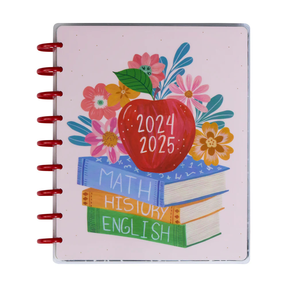 2024 Books & Blooms Teacher Happy Planner - Classic Teacher Layout - 12 Months | Happy Planner