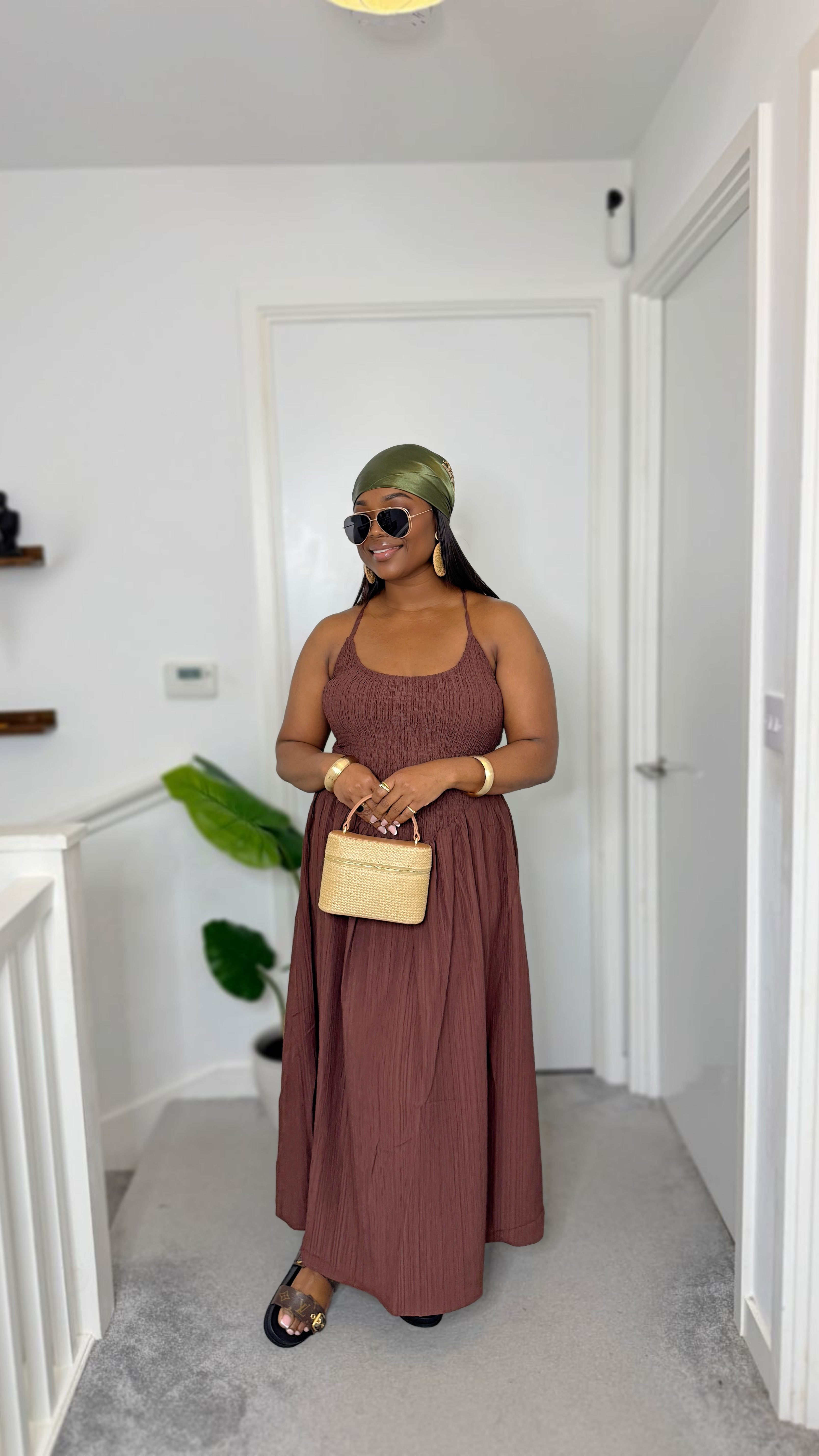 ☀️ Vacation state of mind 🌊
Effortless vibes in this crinkle maxi dress — perfect for sun-soaked strolls and golden hour moments. Paired with comfy LV flats and a chic straw vanity bag because details matter. Topped it off with a silky scarf for that timeless vacation glam. ✨ Where’s your next getaway?

#VacationStyle #HolidayOutfit #BeachChic #UKStyle #SummerFashion #ASOSStyle #OOTD #MaxiDressVibes #EffortlessFashion #StreetStyleUK #LuxuryStyle #ScarfStyle #EuropeanSummer #VacationLook #ResortWear #TravelInStyle#LTKspring 

#LTKstyletip #LTKtravel