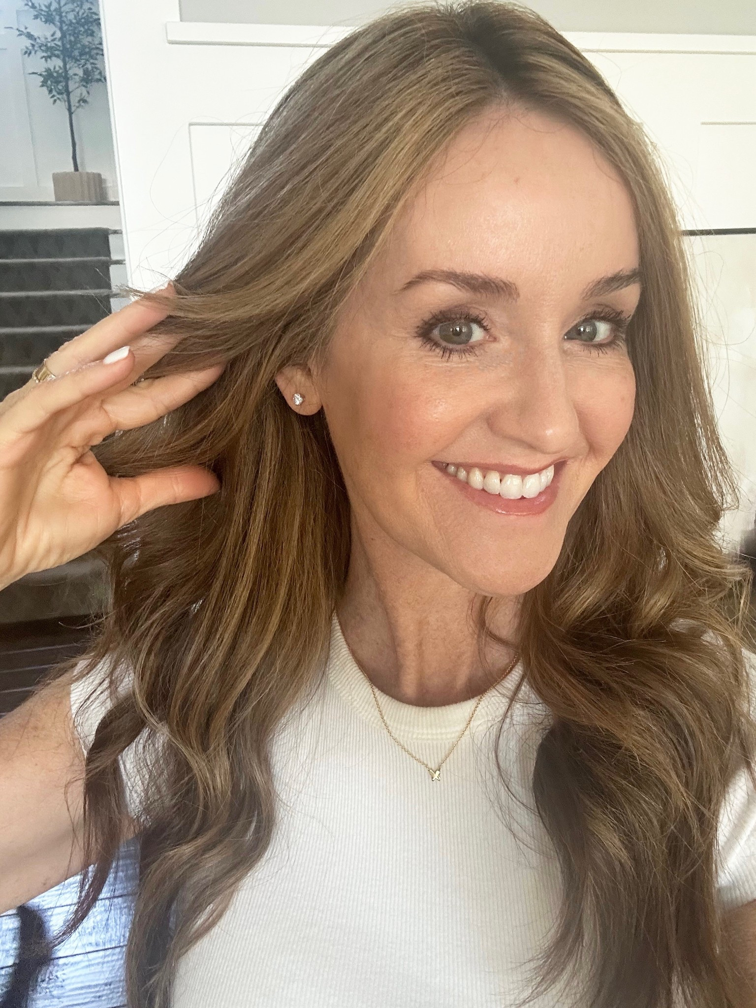 I got these earrings from the Nordstrom sale and they’re still in stock! They’re cubic zirconia 1ct studs! ✨✨