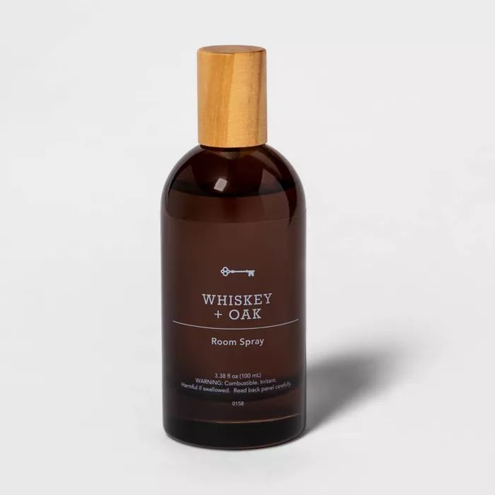 3.38 fl oz Amber Glass Whiskey and Oak Room Spray - Threshold™ | Target