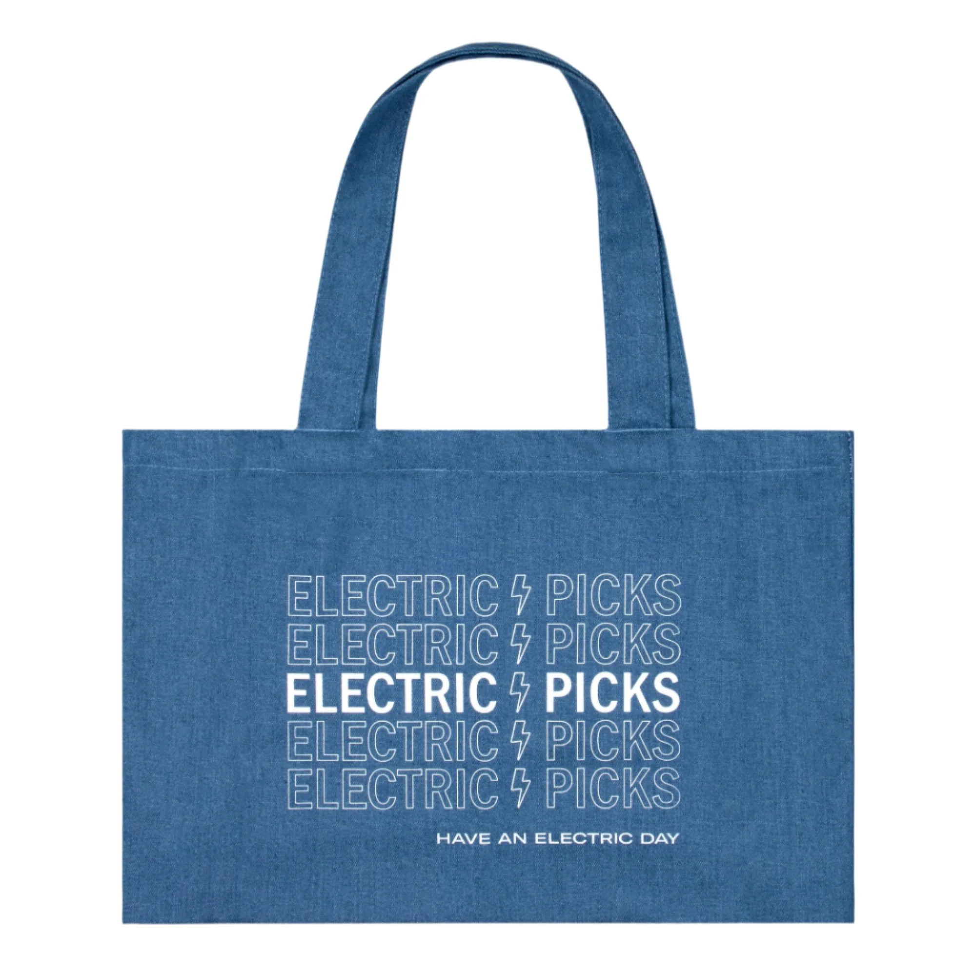 Denim Tote Bag | Electric Picks Jewelry