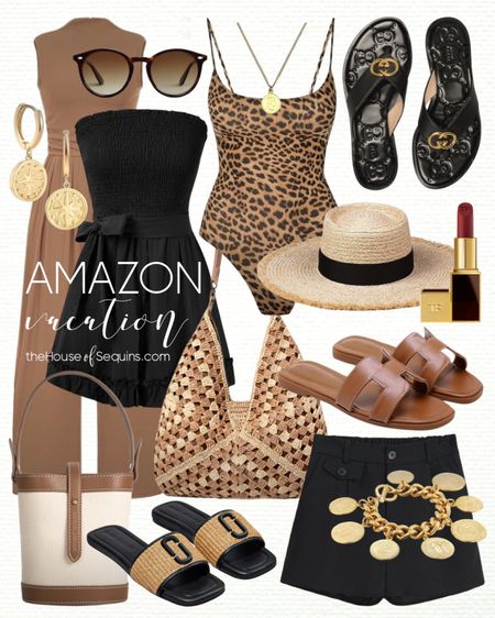 Shop these Amazon Vacation Outfit and Resortwear finds! Leopard swimsuit, romper, jumpsuit, Marc Jacobs raffia sandals, Hermes Oran Inspired sandals, Gucci sandals, sun hat, beach bag, bucket bag, gold coin necklace, charm bracelet and more! 

Follow my shop @thehouseofsequins on the @shop.LTK app to shop this post and get my exclusive app-only content!

#liketkit 
@shop.ltk
https://liketk.it/4z5P3

Follow my shop @thehouseofsequins on the @shop.LTK app to shop this post and get my exclusive app-only content!

#liketkit 
@shop.ltk
https://liketk.it/4z6ak

#LTKstyletip #LTKtravel #LTKswim