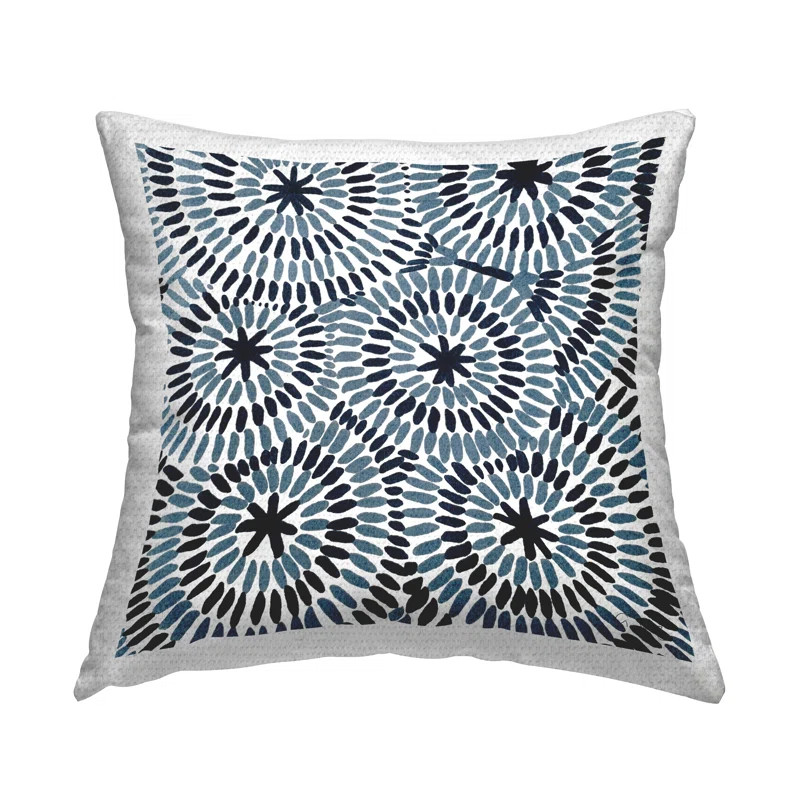 Geometric Circles Layered Abstract Pattern Outdoor Printed Pillow by Ale Saiz Studio | Wayfair North America