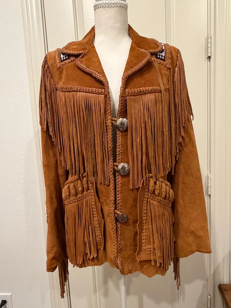 Vintage Scully Fringe Suede Leather Jacket | Etsy (Global)