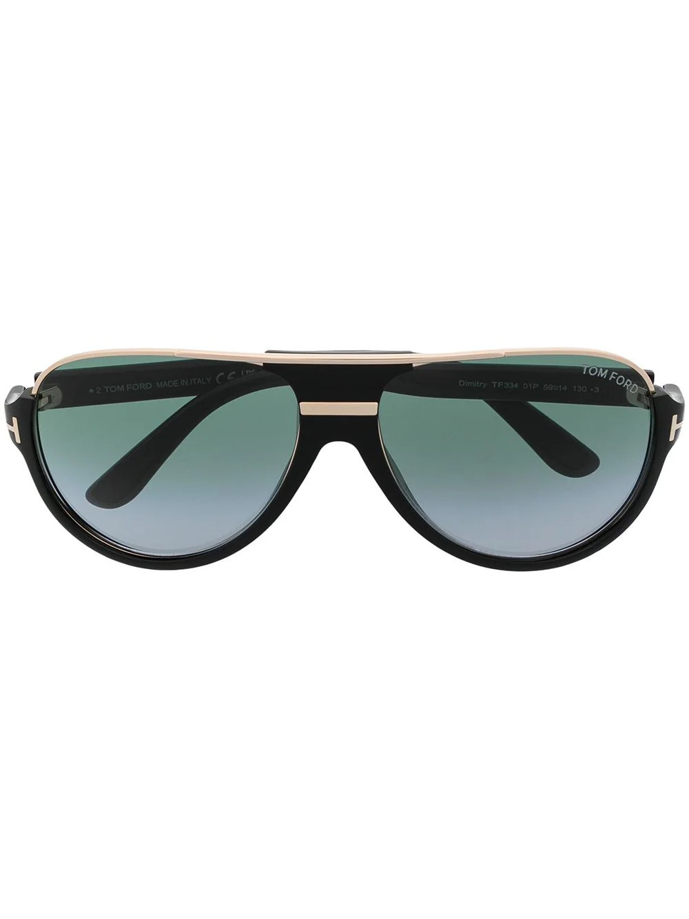 TOM FORD Eyewear pilot-frame sunglasses - Black | Farfetch Global