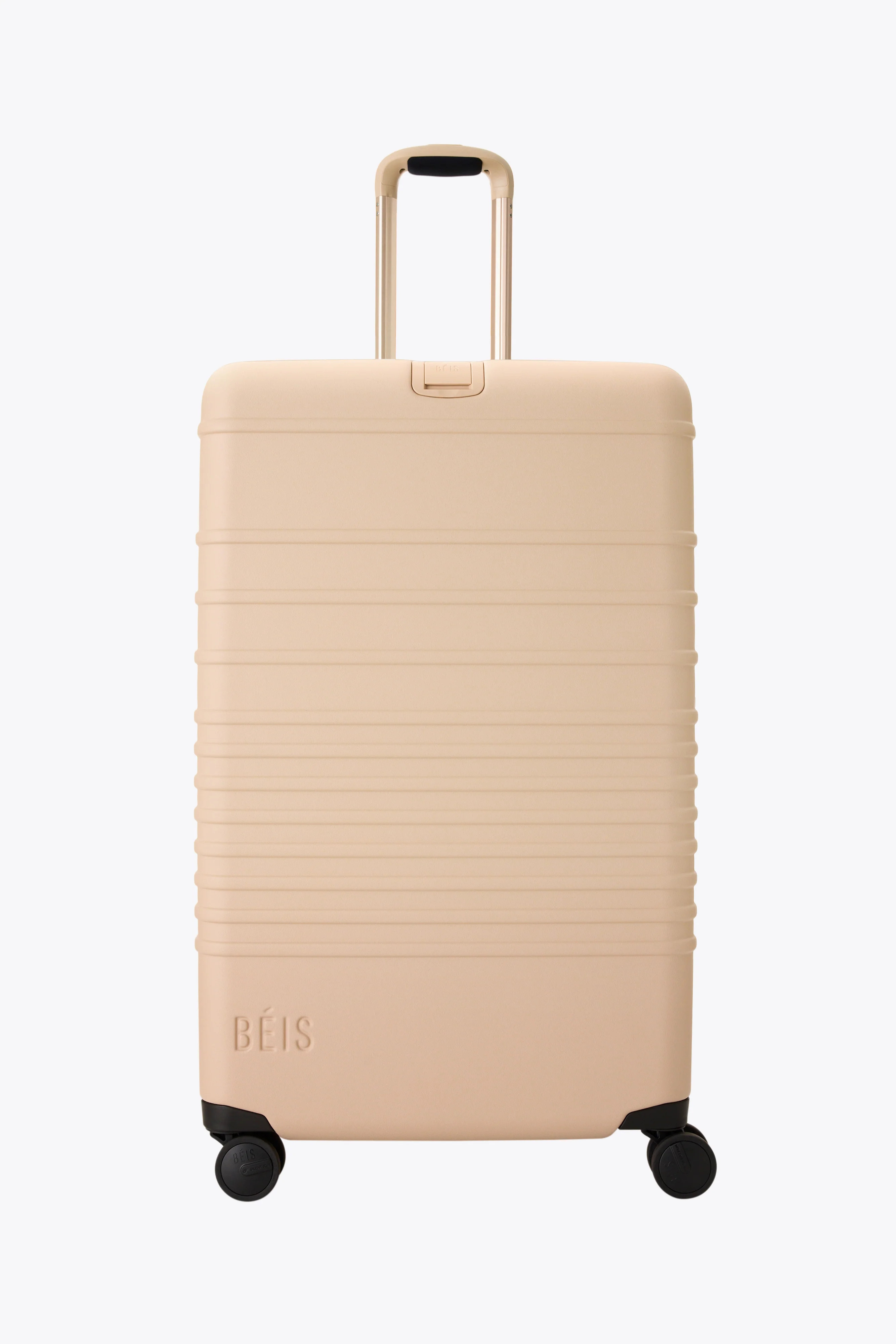 The Large Check-In Roller in Beige | BÉIS Travel