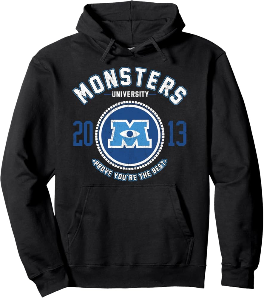 Disney Pixar Monsters University Logo Graphic Hoodie Pullover Hoodie | Amazon (US)