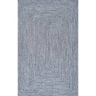 nuLOOM Lefebvre Casual Braided Light Blue 10 ft. x 13 ft. Indoor/Outdoor Patio Area Rug HJFV01D-1... | The Home Depot