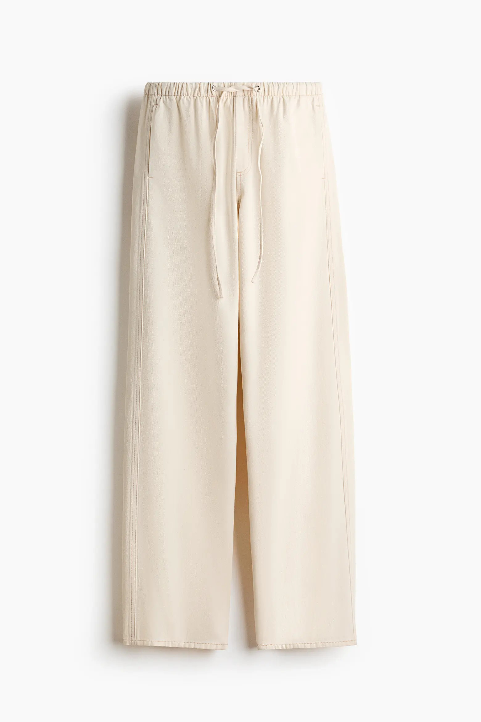 H&M Denim Drawstring Pants (Women) | Nordstrom | Nordstrom