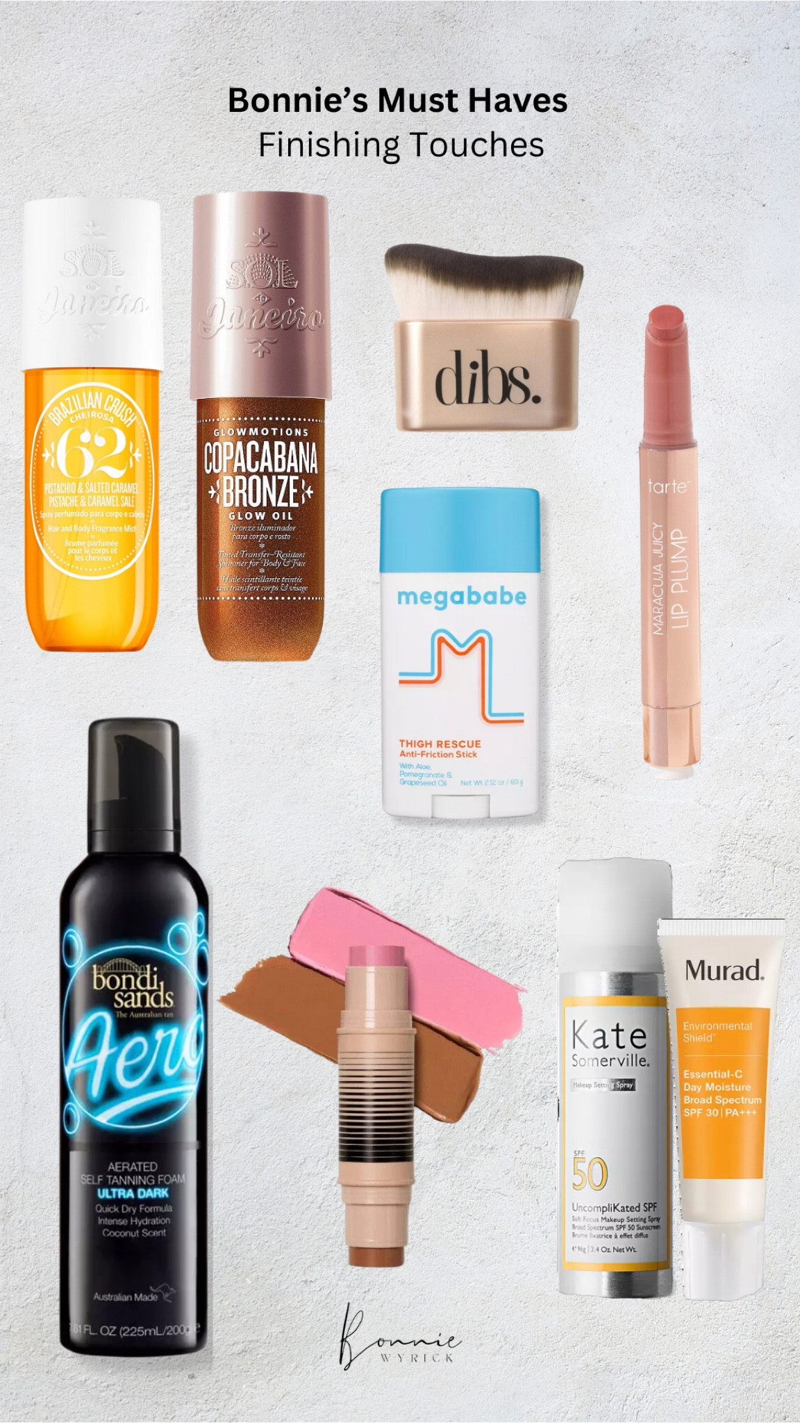 My must have beauty products for before I walk out the door! 😍 Body Glow Oil | Chafing Stick | Lip Plumper | Self Tanner | Bronzer | Body Brush

#LTKbeauty #LTKtravel #LTKGiftGuide