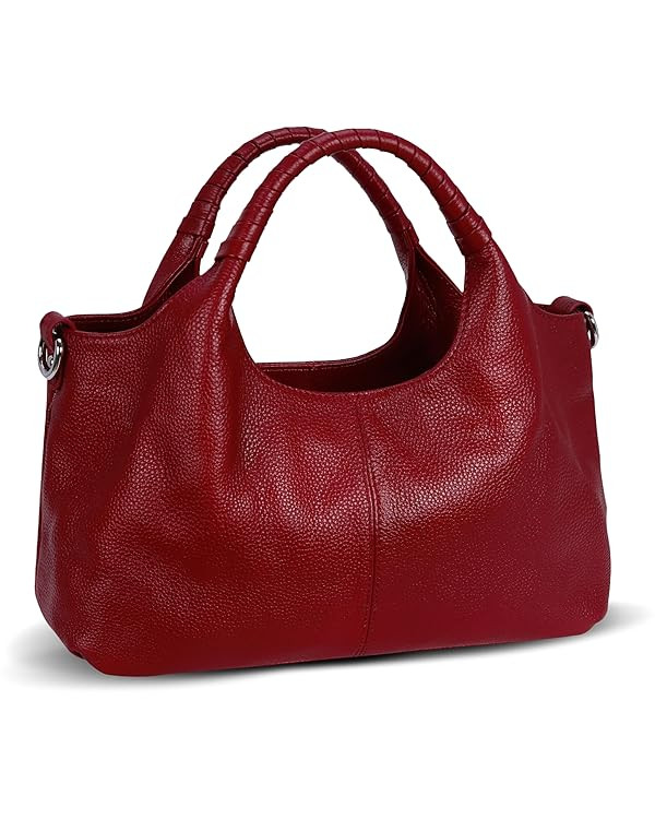 Iswee Genuine Leather Shoulder Bags Purses and Handbags for Women Satchel Designer Cross Body Hob... | Amazon (US)