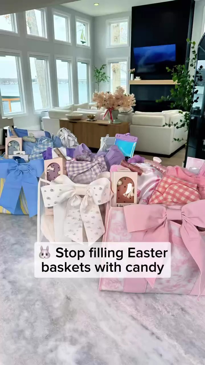 Follow @TheShannyKate_Style for simple, elevated gift ideas you can recreate at home

Stop filling Easter baskets with candy 

I used to load them with sweets that barely got touched. Half of it sat around, got thrown out or I eat it 

Now I build a basket my daughters will use all season, but I gear it towards summer. 

I start with a beach bag instead of a basket. It holds everything and becomes part of the gift.

This year I fill it with:
• Cute pajamas and silk pillowcases
• A brush with detachable gems 
• Hempz body lotion
• Waterproof phone lanyards
• Personalized hair clips and a bubble headband
• Travel perfume and a cozy loungewear set
• Beach towels and a bathing suit to finish it off

It feels more thoughtful, lasts longer, it’s healthier, and still feels fun to open. 

 #LTKmomlife #LTKSeasonal #LTKBeauty