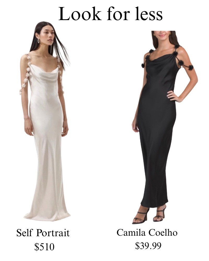 Look for less, self portrait, silk maxi dress, flowers, wedding guest, date night, spaghetti strap,

#LTKootd #LTKSaleAlert