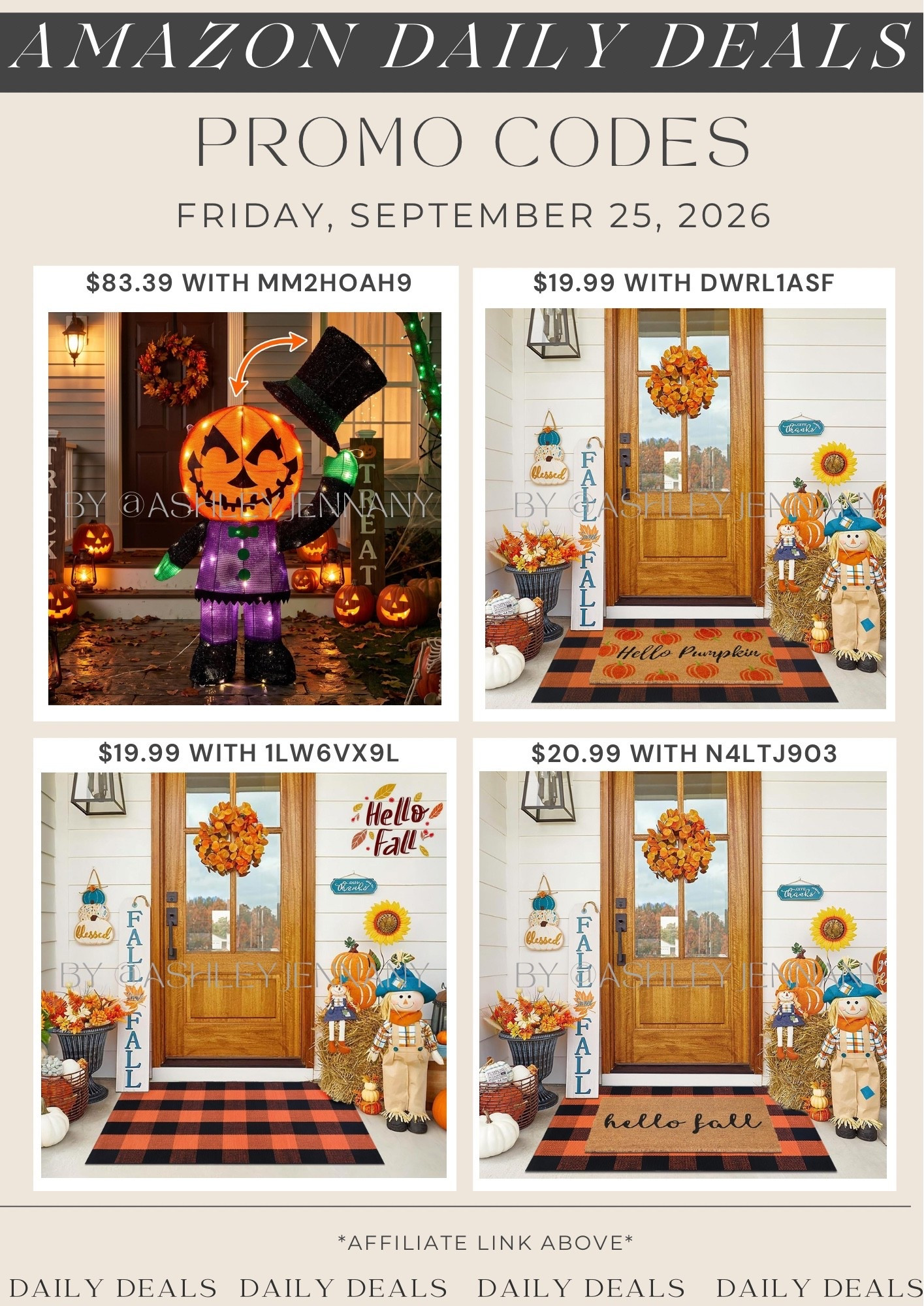 Amazon deals

#LTKSeasonal #LTKHome #LTKSaleAlert