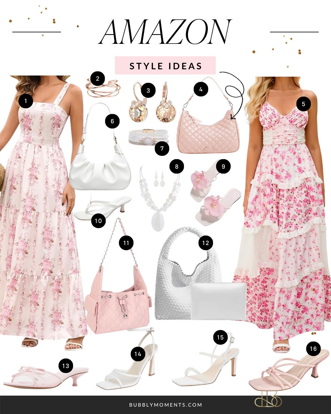 Currently obsessed with classy feminine looks that feel expensive, timeless, and easy to wear ✨ From soft florals and romantic silhouettes to chic gold accents and elevated accessories, these outfit ideas are perfect for vacations, spring events, brunch dates, parties, showers, dinners, and everything in between. The perfect mix of trendy and elegant without trying too hard 🤍 Saving all these looks for upcoming trips, weekends, and last minute outfit inspo because every detail is so pretty and versatile. If you love effortless glam, polished neutrals, soft colors, and elevated everyday fashion, this roundup is everything 💕🌸✨ #LTKSeasonal #LTKItBag #LTKSaleAlert #AmazonStyle #FashionInspo #SpringOutfits #SummerFashion #VacationLooks #GirlyFashion #ElegantOutfits #StyleIdeas #OOTDFashion #ClassyStyle #FeminineFashion #RomanticStyle #NeutralAesthetic #PrettyStyle #LuxuryInspired #AmazonDeals #VacationWardrobe #WeddingSeason #BridalStyle #DateNightLook #TrendingFashion #MinimalStyle #CapsuleStyle #EffortlessStyle #ChicFashion #DesignerInspired #StyleTrends #WeekendOutfit #ModernFeminine #CuteOutfits

#LTKgrwm #LTKootd #LTKSeasonal