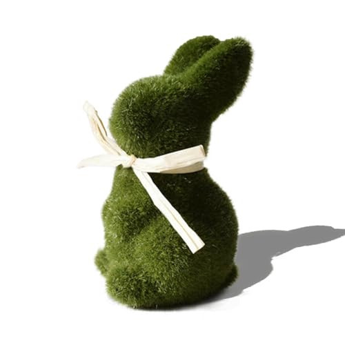 Wshxjzyay Moss Bunny, Easter Flocked Bunny Picks, Green Rabbit, Moss Bunny Decoration for Home Office Table Decor, Party Supplies Gifts for Kids and Friends | Amazon (US)