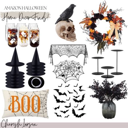 The cutest Halloween decor from Amazon! Spider web table clothes, witch hats, floral arrangement, and other home decor accents! 

#LTKunder50 #LTKhome #LTKHalloween