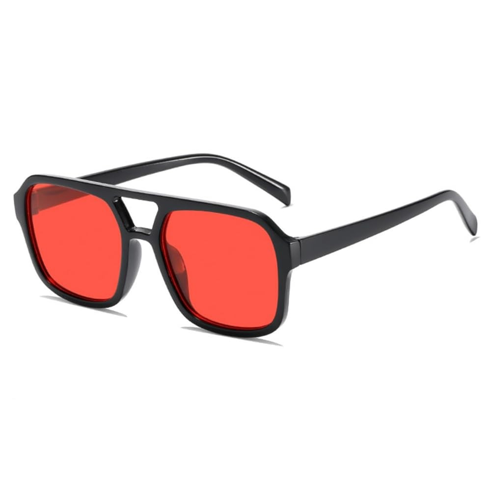 Retro 70s Square Aviator Sunglasses Women Men Vintage Rectangle Sunglasses Flat Frame Trendy Shad... | Amazon (US)