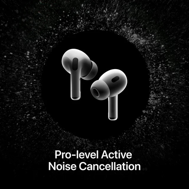 Apple AirPods Pro 2, Wireless Earbuds, Active Noise Cancellation, Hearing Aid Feature | Walmart (US)