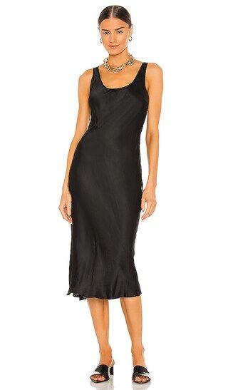 Luna Midi Dress in Black | Revolve Clothing (Global)