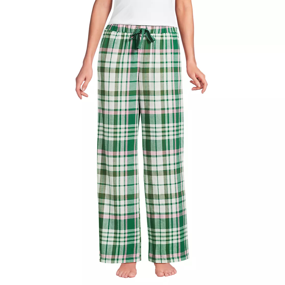 Women's Flannel Wide Leg Sleep Pants | Lands' End (US)