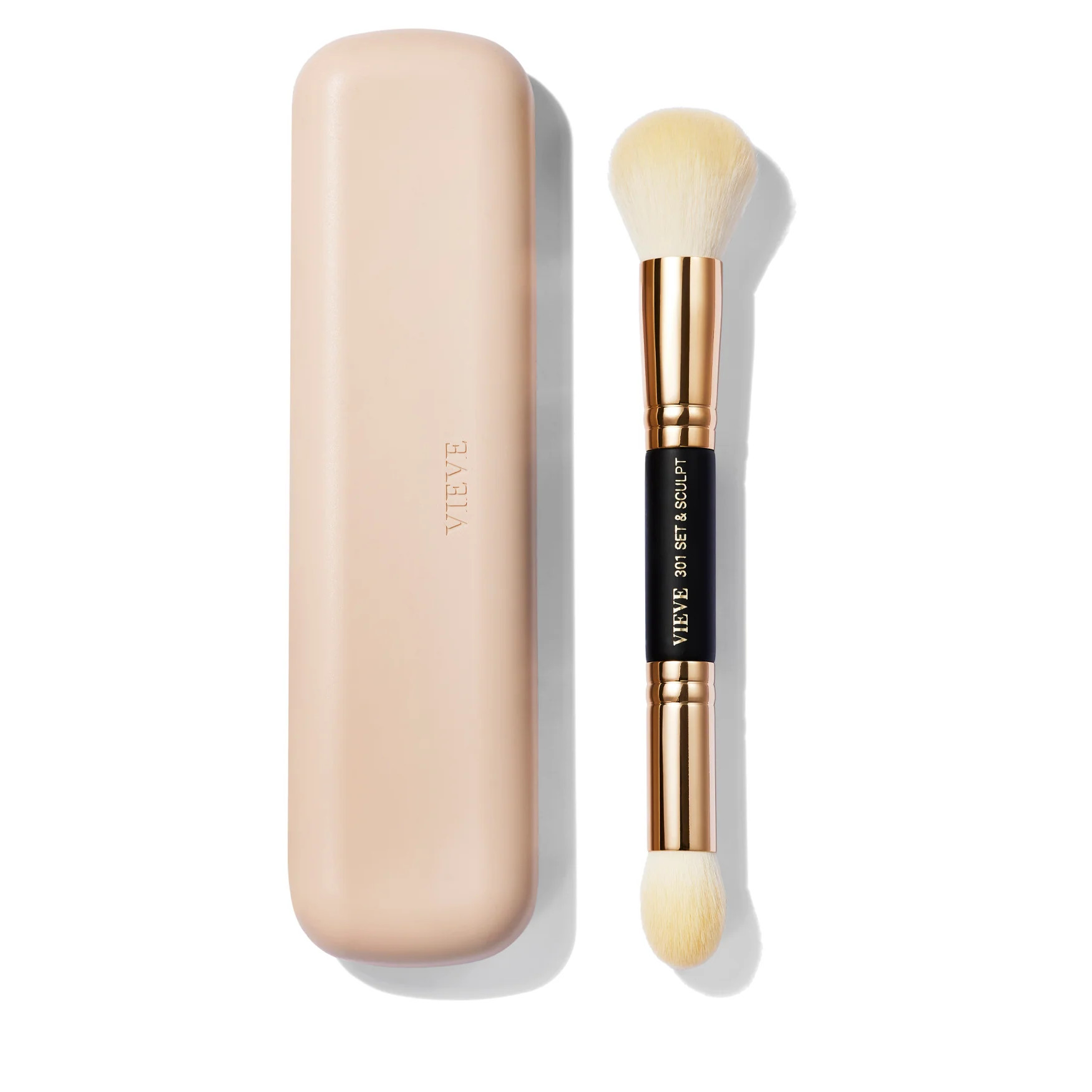 301 Double-ended Powder Brush with Travel Case | VIEVE | VIEVE